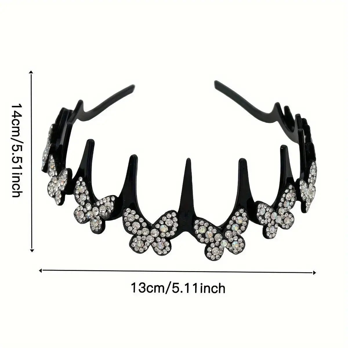 TYIIPLUS™ Crystal Butterfly Hair Hoop Headband