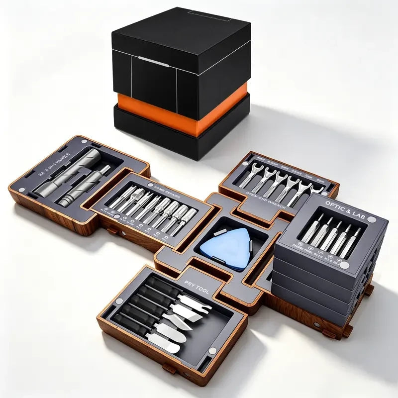 TYIIFIND 55 in 1 Magnetic Screwdriver Set, Cube Tool Kit