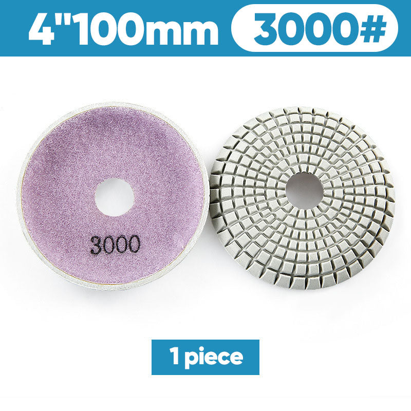 TYIIPLUS™ Bowl-Shaped Diamond Polishing Pads | Single Pad & 7PCS Set for Granite, Marble, Quartz & Stone Wet Polishing