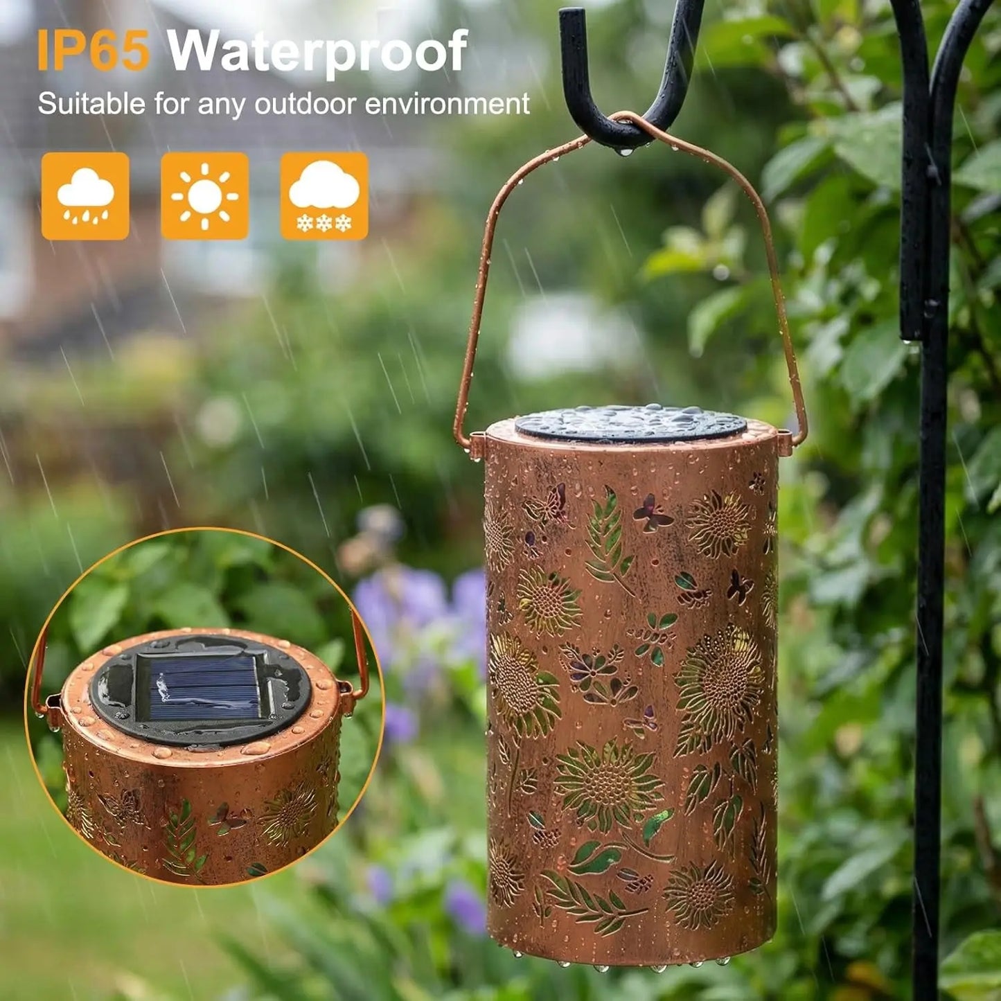 ๐ป Colorful Sunflower Glow Solar Garden Lantern