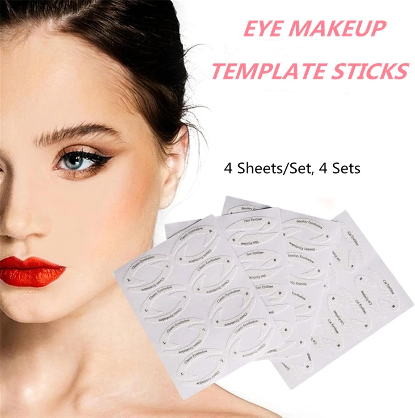 16PCS Eyeliner & Eyeshadow Stencil Kit - Perfect Wings in Seconds