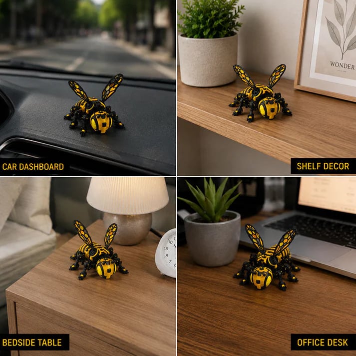 Cyber Mechanical Bee Figurine 🐝