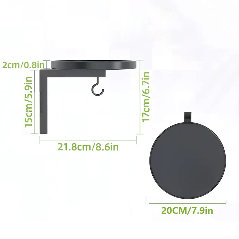 Wall-Mounted Metal Bird Bath โ Antique Bronze Finish ๐ฆ๐๐งฑ๐ก