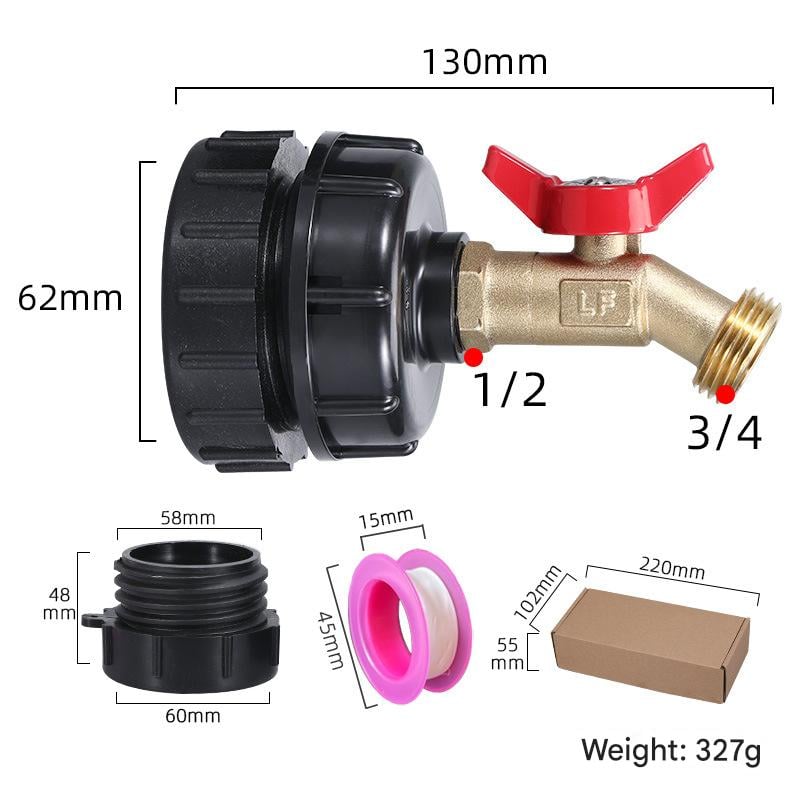275-330 Gallon IBC Tote Tank Adapter