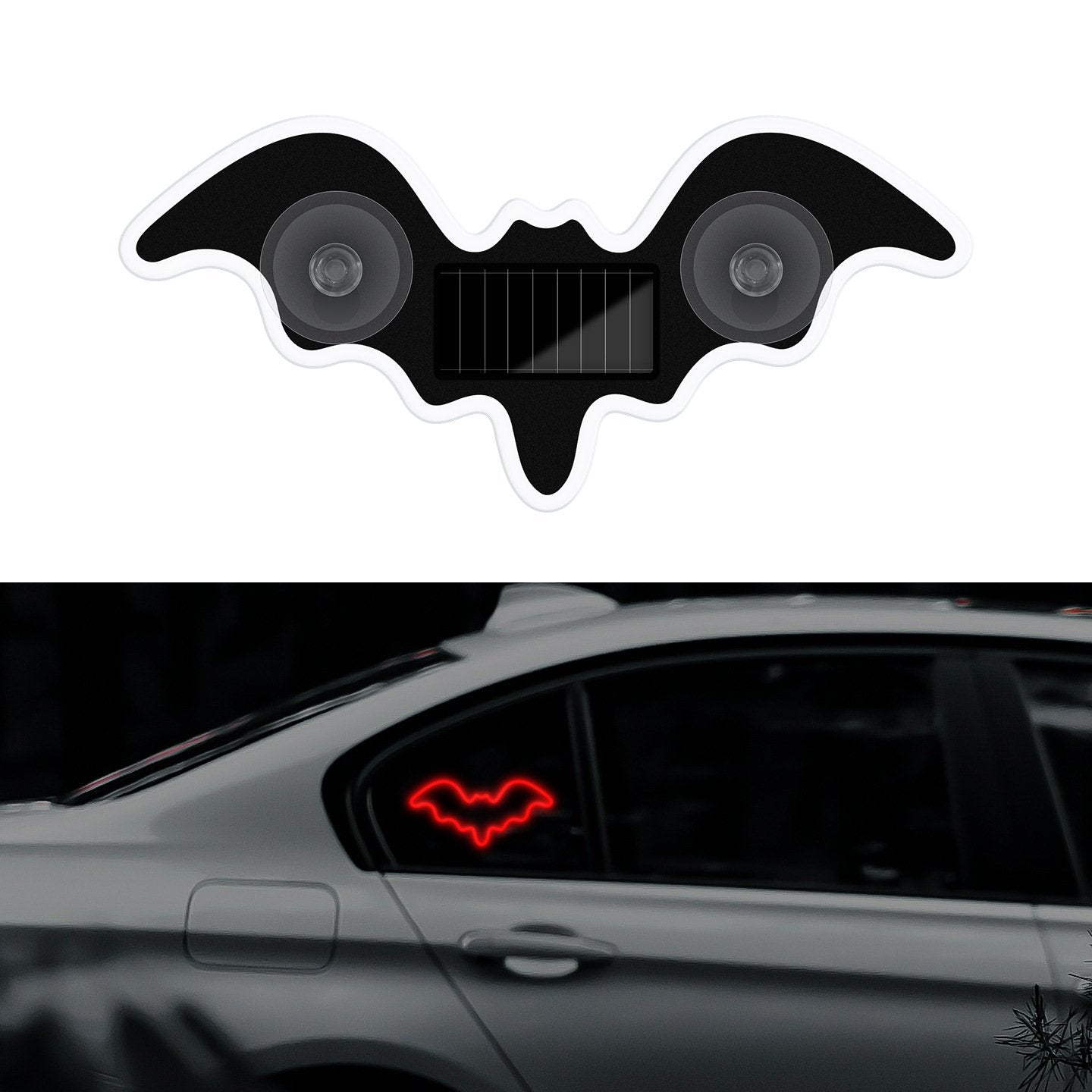 🦇Solar-Powered Bat Night Car Light