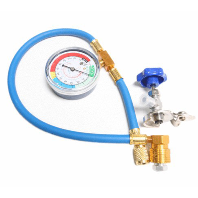 🔧R134a AC Refrigerant Charging Hose with Gauge – Leak-proof, Easy Read & Compatible with Cars, Trucks or Home AC – Safe DIY Recharge 🚗