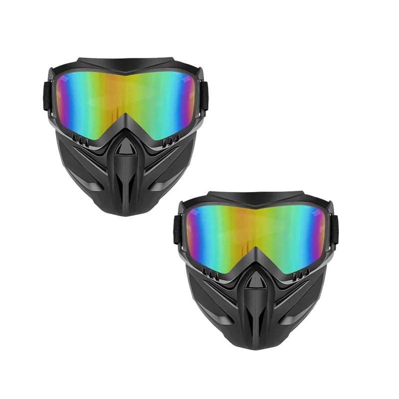 🔥Detachable Full Face Goggle Mask