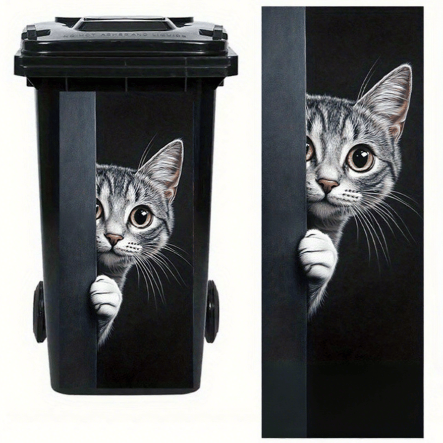 🫏 Donkey Painting Trash Can Sticker