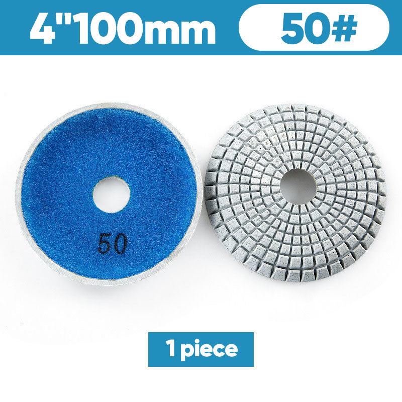 TYIIPLUS™ Bowl-Shaped Diamond Polishing Pads | Single Pad & 7PCS Set for Granite, Marble, Quartz & Stone Wet Polishing