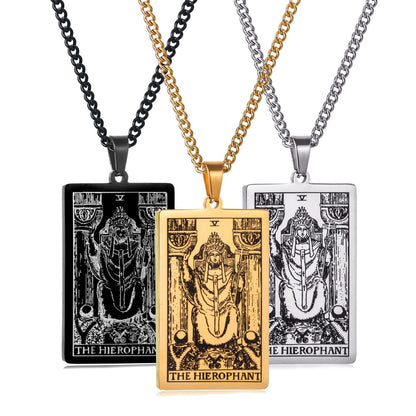 🔮 Mystical Tarot Card Pendant Necklace