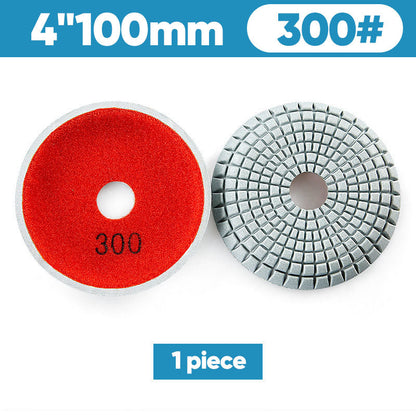 TYIIPLUS™ Bowl-Shaped Diamond Polishing Pads | Single Pad & 7PCS Set for Granite, Marble, Quartz & Stone Wet Polishing