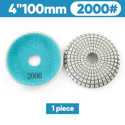 TYIIPLUS™ Bowl-Shaped Diamond Polishing Pads | Single Pad & 7PCS Set for Granite, Marble, Quartz & Stone Wet Polishing