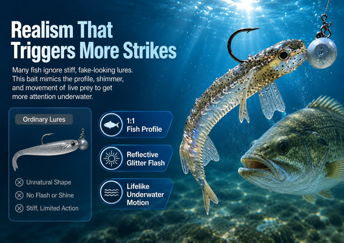 🐟️Realistic transparent fishing lure🎣