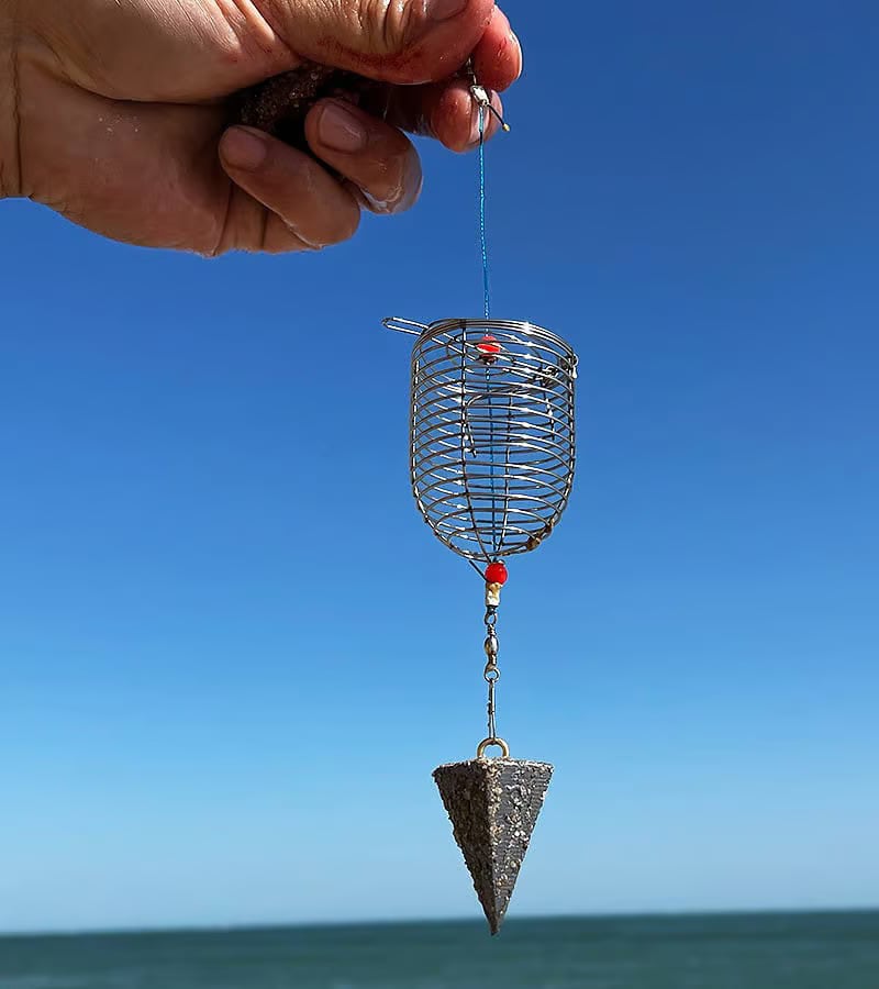 Tyiiplus™ Stainless Steel Fishing Bait Cage Feeder – Durable Fish Attracting Rig Attachment