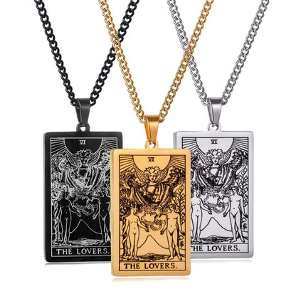 🔮 Mystical Tarot Card Pendant Necklace