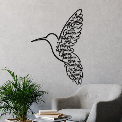🐦Keep Blooming Hummingbird Wall Art