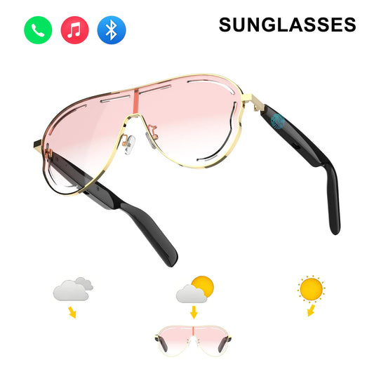 TYIIPLUS™ Smart Bluetooth 5.4 Audio Sunglasses – Open-Ear Wireless Music Glasses with UV Protection & Hands-Free Calling