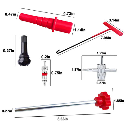 TYIIPLUS™ 14-Piece Set Quick Change Tire Valve Tool Kit