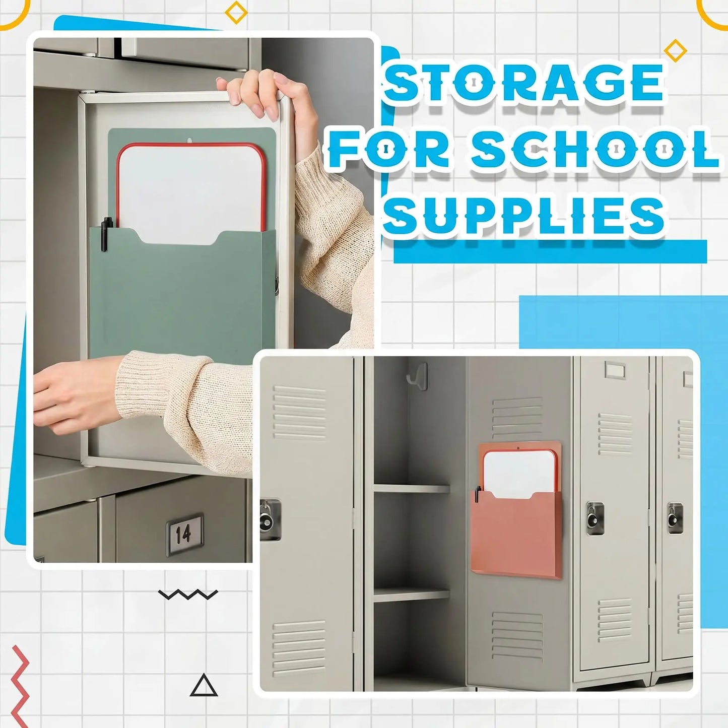 TYIIPLUS™ Magnetic File Organizer for Whiteboards & Walls