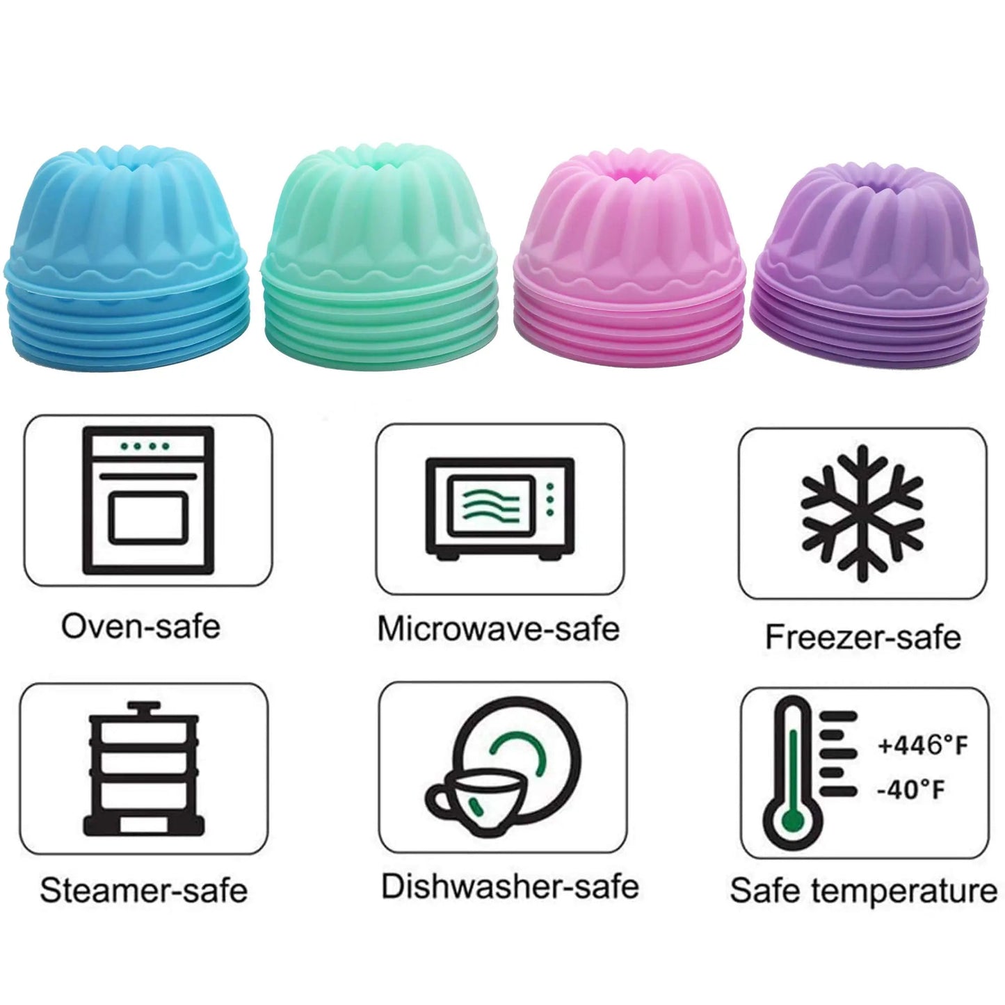 TYIIPLUS™ Silicone Pumpkin Baking Cups Set