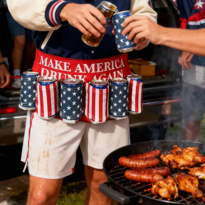 TYIIPLUS™ Patriotic 6-Can Drink Belt
