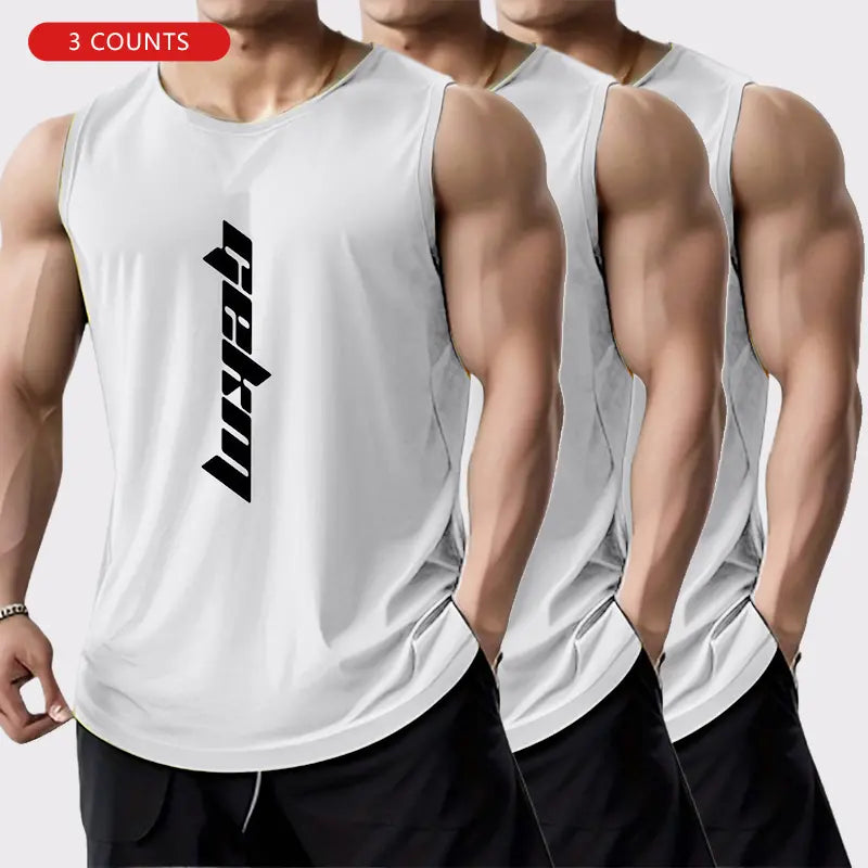 Men’s Quick-Dry Gym Tank Tops – Breathable Sleeveless Workout Shirts for Running, Training & Summer Casual Wear