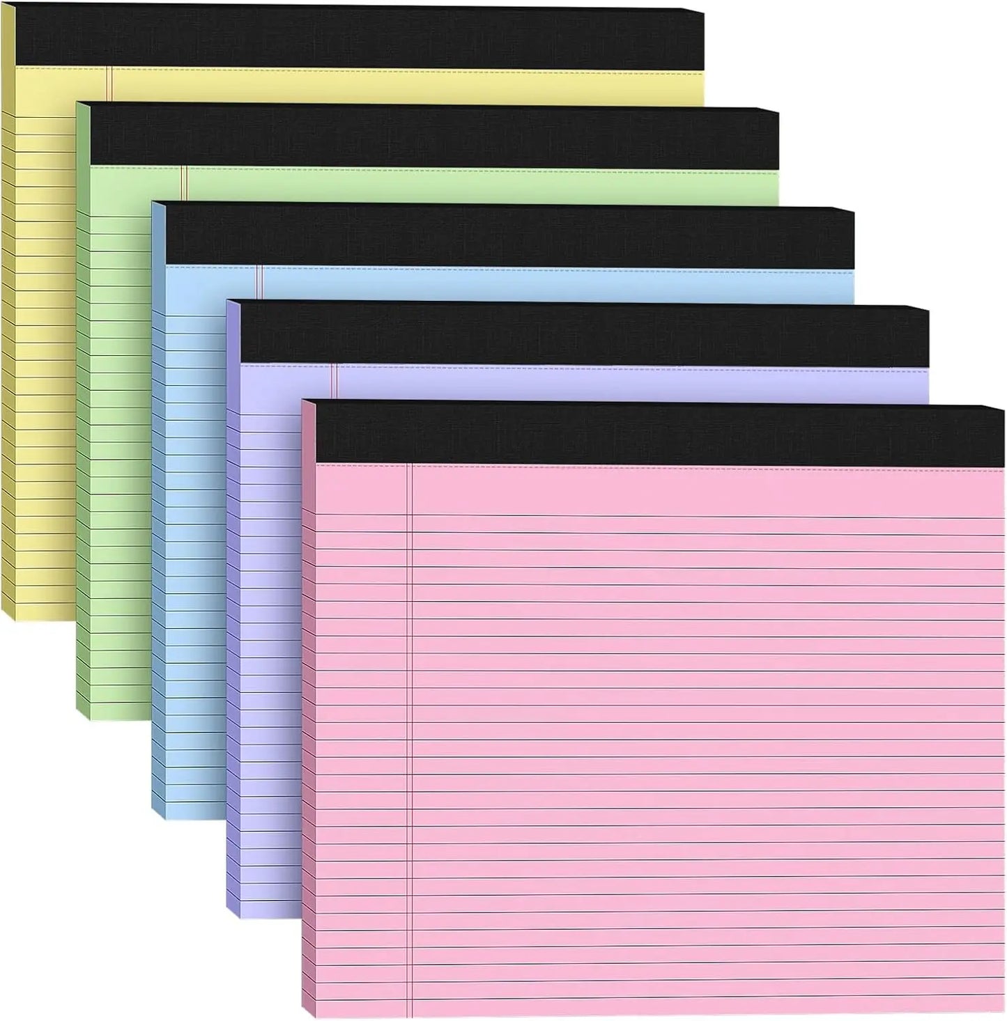TYIIPLUS™ Color Legal Writing Pads – Wide Landscape Notepads with Perforated Pages, Thick Backing & No-Bleed Paper
