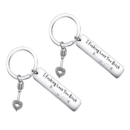Funny Engraved Love Keychain