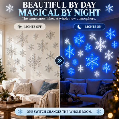 ❄️TYIIFIND LED Snowflake Wall Light Set (12 Pcs)