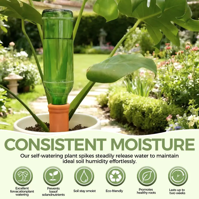 Tyiiplus™ Self-Watering Terracotta Plant Spikes Pack