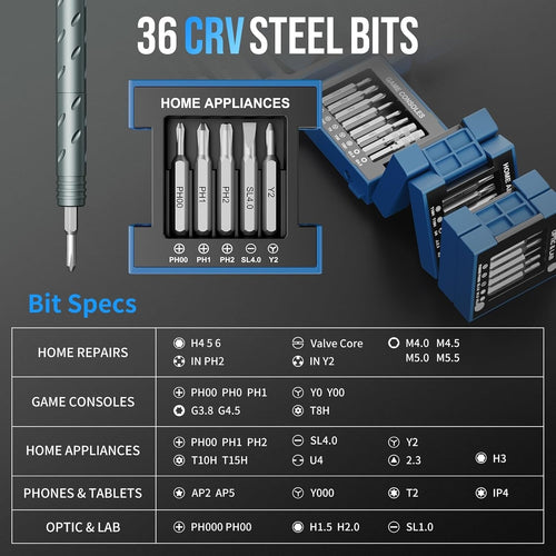 TYIIFIND 55 in 1 Magnetic Screwdriver Set, Cube Tool Kit