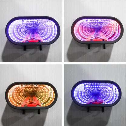 🏎️ Infinite Mirror Tunnel Car Display Key Holder Light