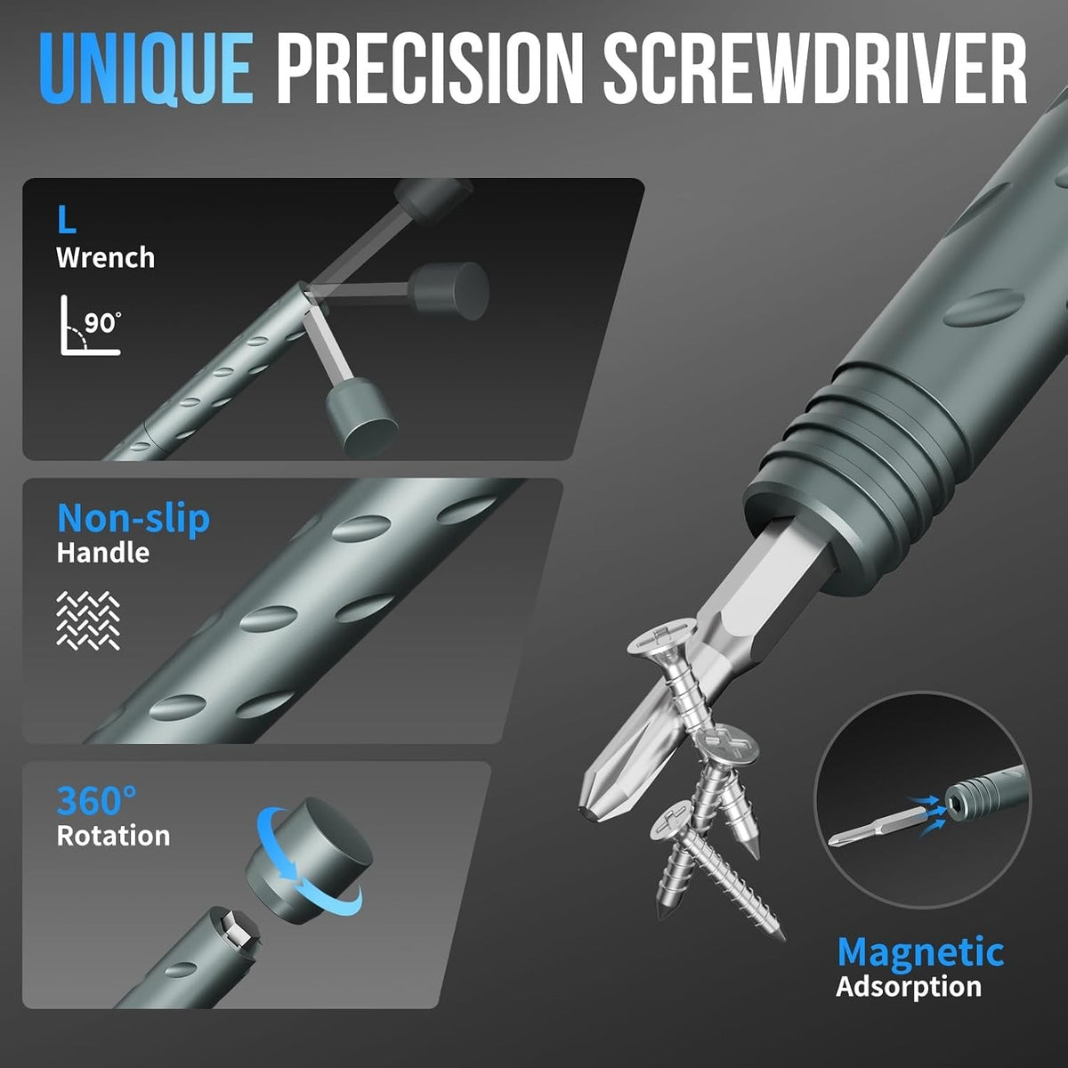 TYIIFIND 55 in 1 Magnetic Screwdriver Set, Cube Tool Kit