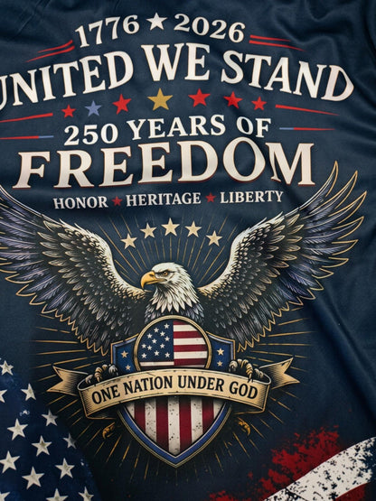 250th Anniversary American Flag Polo Shirt for Men