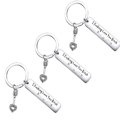 Funny Engraved Love Keychain