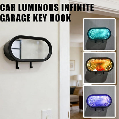 🏎️ Infinite Mirror Tunnel Car Display Key Holder Light