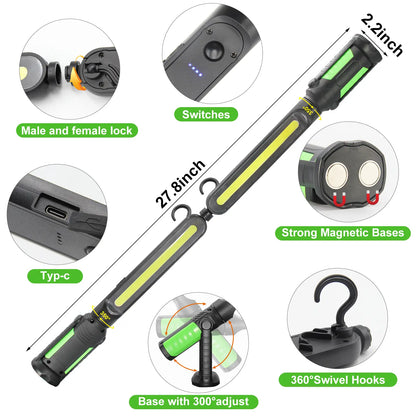 TYIIPLUS™ 2400LM Rechargeable LED Work Light Bar