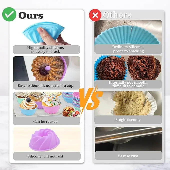 TYIIPLUS™ Silicone Pumpkin Baking Cups Set