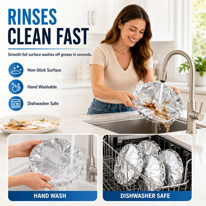 Reusable Foil Food Covers – Airtight Freshness & Bug Protection