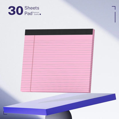 TYIIPLUS™ Color Legal Writing Pads – Wide Landscape Notepads with Perforated Pages, Thick Backing & No-Bleed Paper