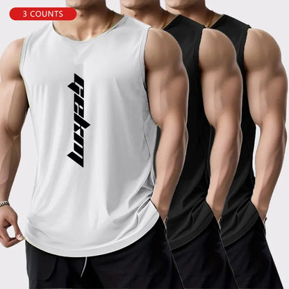 Men’s Quick-Dry Gym Tank Tops – Breathable Sleeveless Workout Shirts for Running, Training & Summer Casual Wear