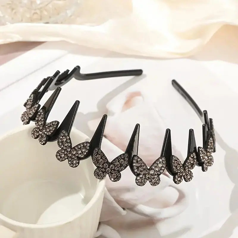 TYIIPLUS™ Crystal Butterfly Hair Hoop Headband