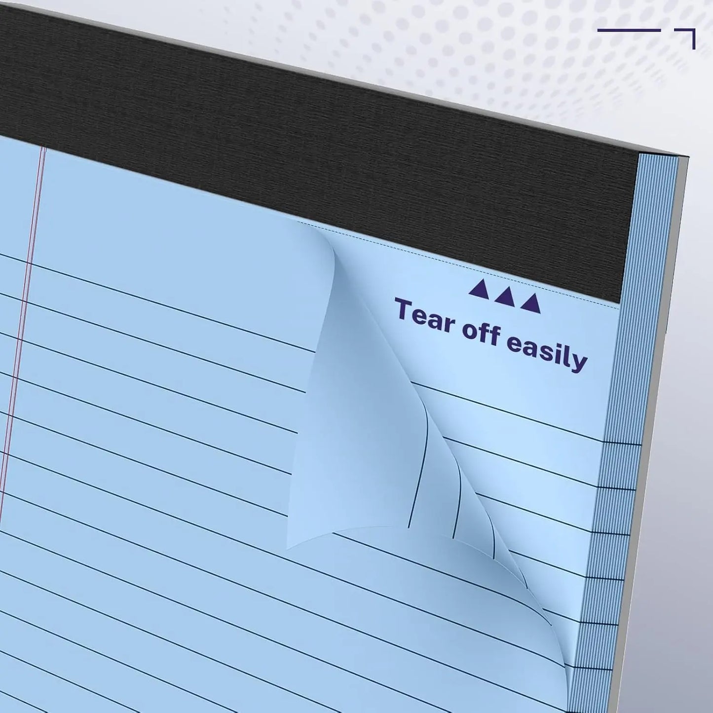 TYIIPLUS™ Color Legal Writing Pads – Wide Landscape Notepads with Perforated Pages, Thick Backing & No-Bleed Paper