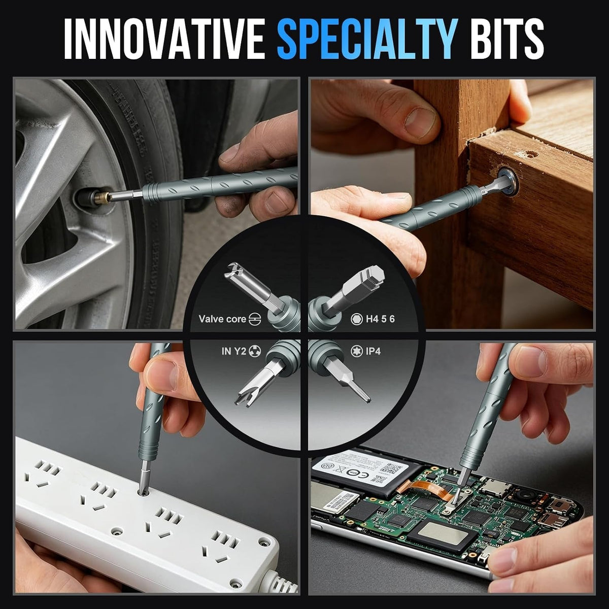 TYIIFIND 55 in 1 Magnetic Screwdriver Set, Cube Tool Kit