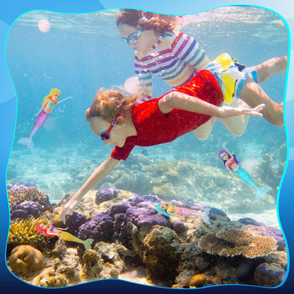 TYIIPLUS™ Colorful Mermaid Dive Toys Set (4-Pack)