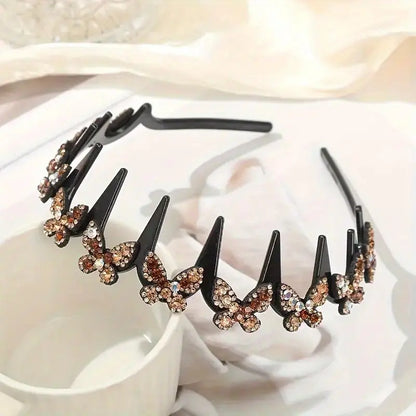 TYIIPLUS™ Crystal Butterfly Hair Hoop Headband