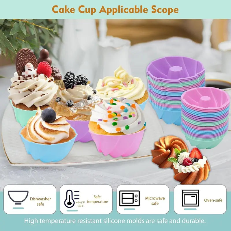 TYIIPLUS™ Silicone Pumpkin Baking Cups Set