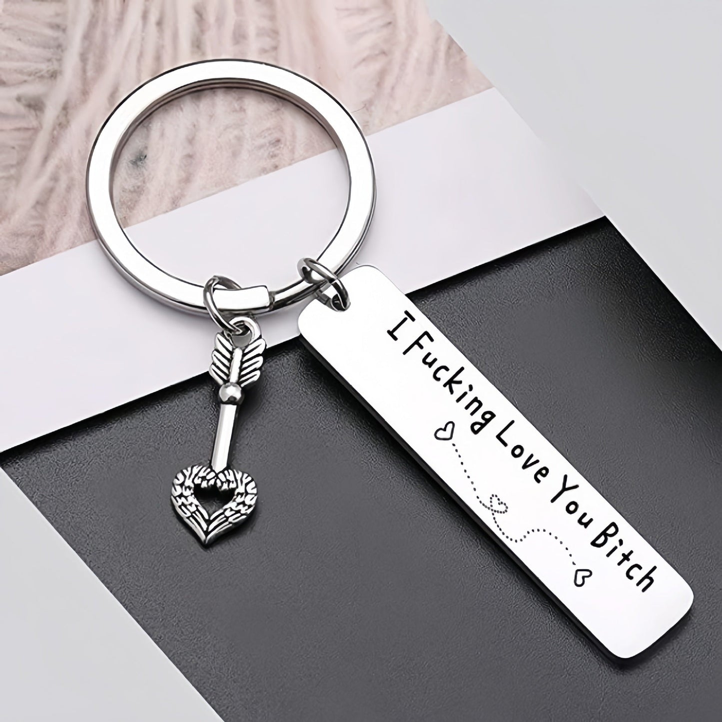 Funny Engraved Love Keychain