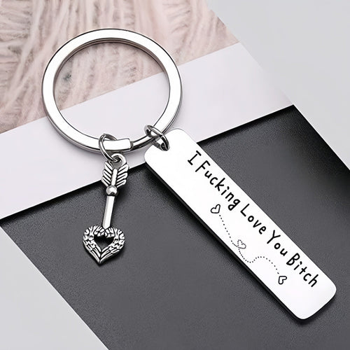 Funny Engraved Love Keychain