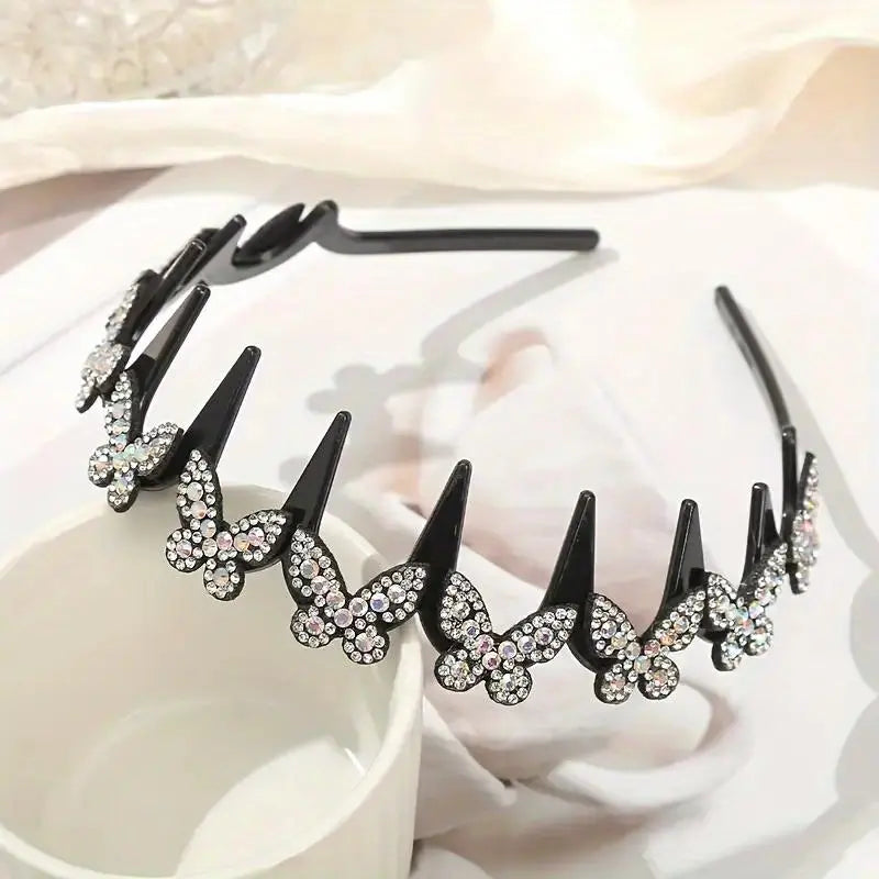 TYIIPLUS™ Crystal Butterfly Hair Hoop Headband